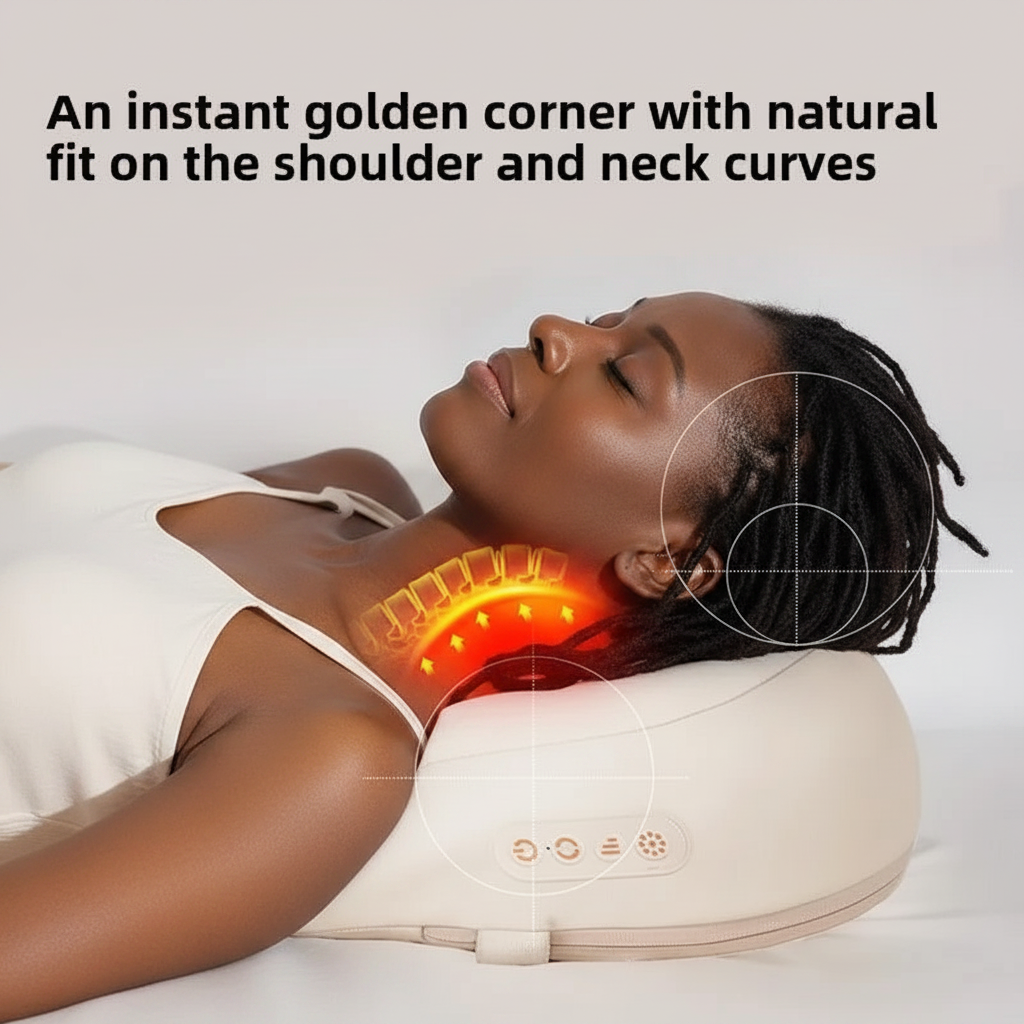 Wireless Shiatsu Massage Pillow