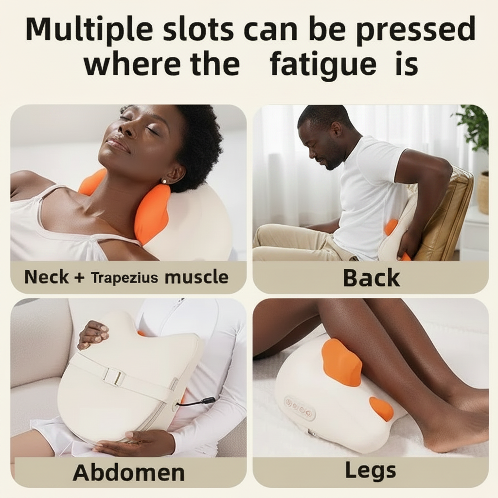Wireless Shiatsu Massage Pillow