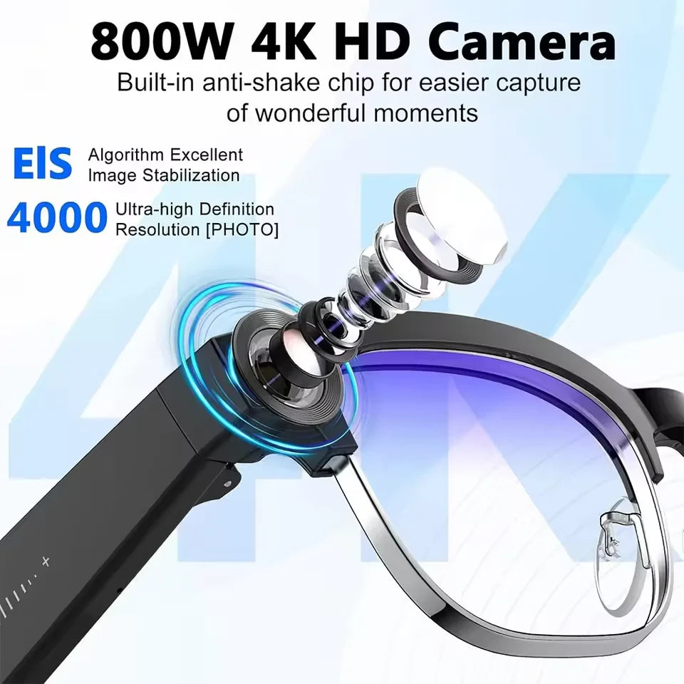 AI Recognition Video Recording Smart Glasses