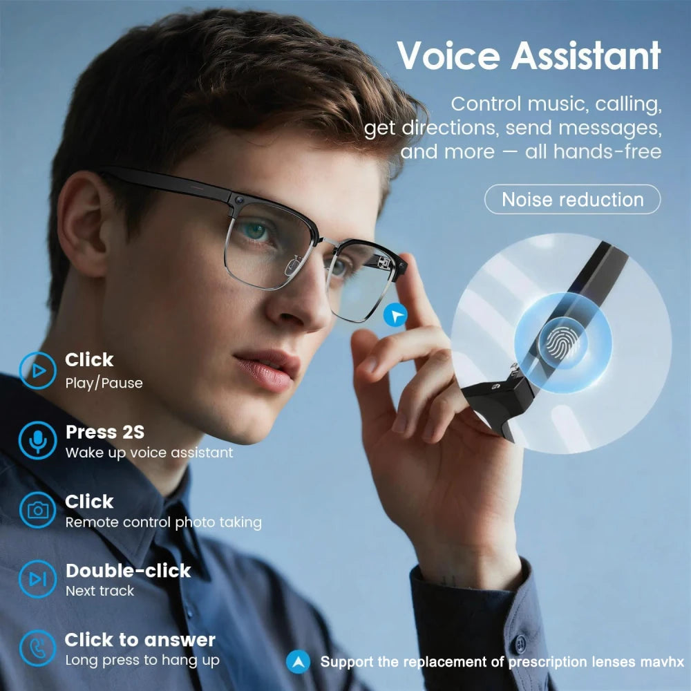 AI Recognition Video Recording Smart Glasses