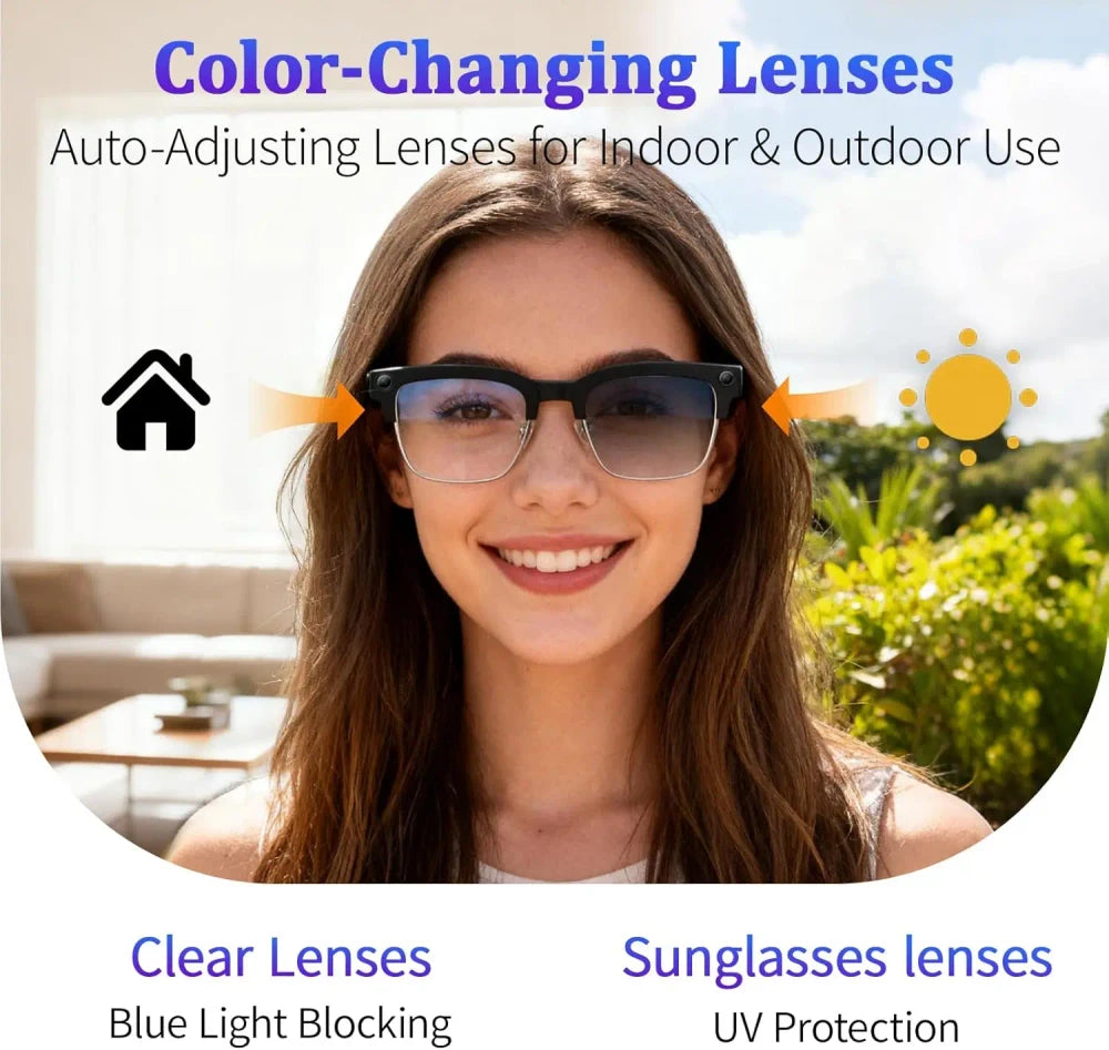 AI Recognition Video Recording Smart Glasses