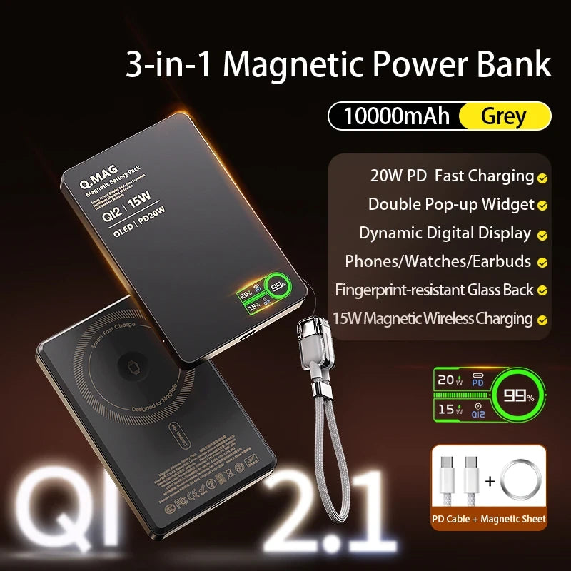 Magnetic Wireless Power Bank