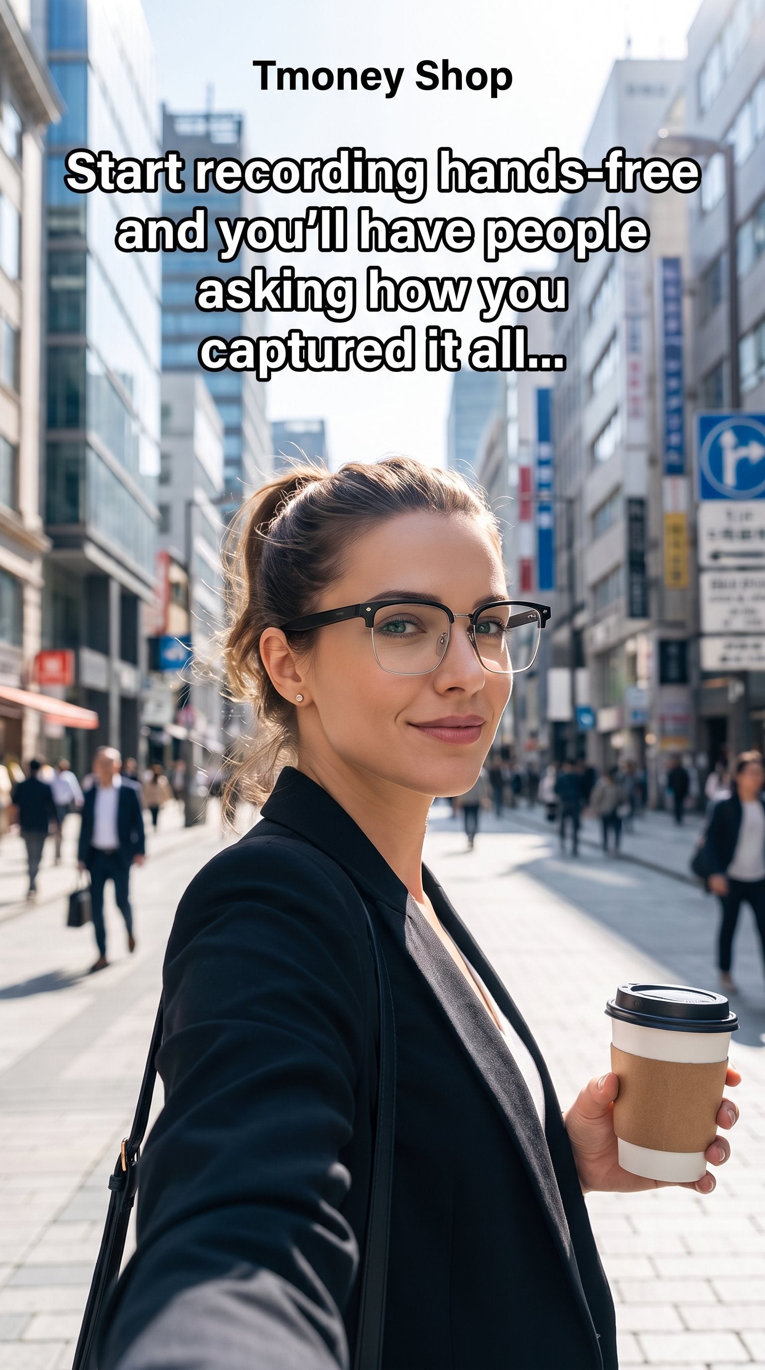 AI Recognition Video Recording Smart Glasses
